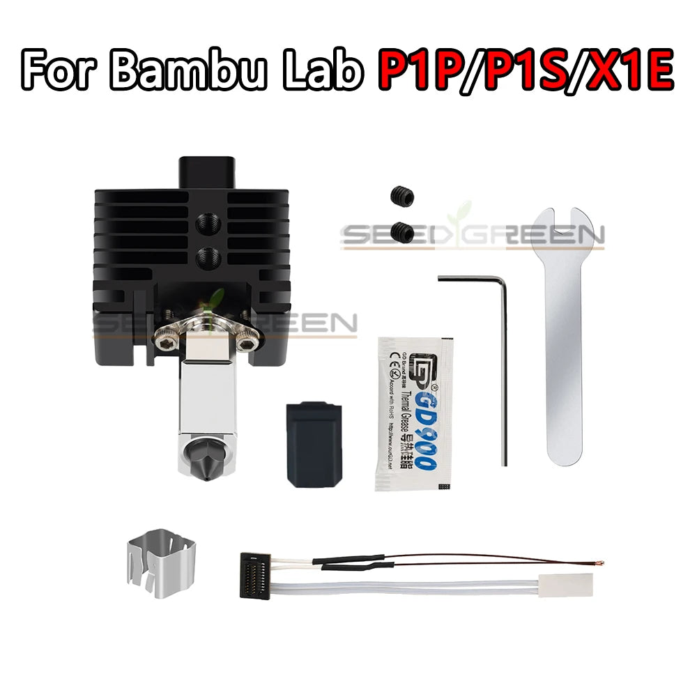 Sprouture Lab Hardened Brass Hotend Nozzle for Bambu Lab P1P P1S X1