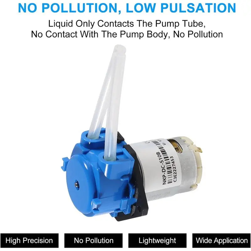 A01F-3X Mini Peristaltic Dosing Pump 5W DC – Aquarium & Lab