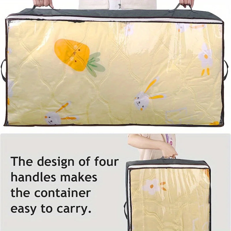 Foldable Under Bed Storage Bag – Large Non-Woven Organizer