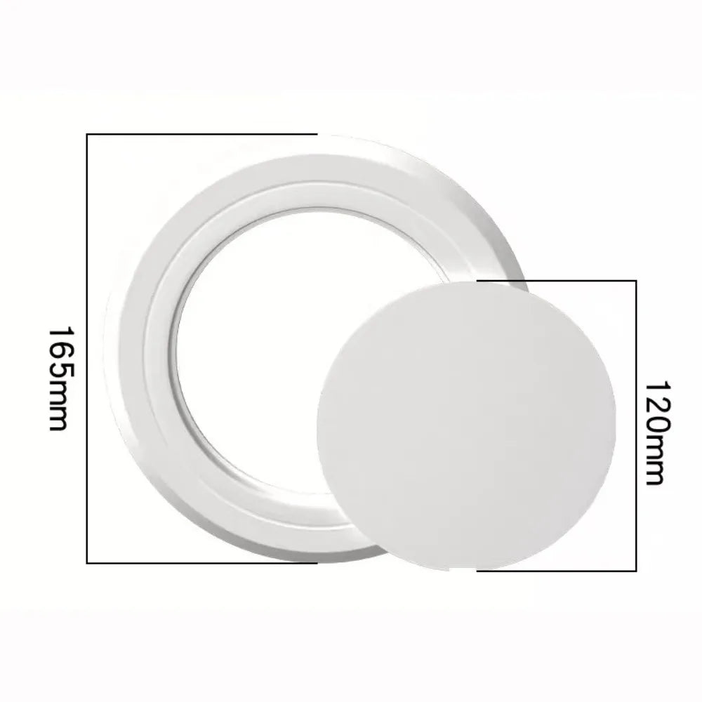 Round PVC Access Panel Self-Adhesive Wall Hole Cover | 5 Sizes