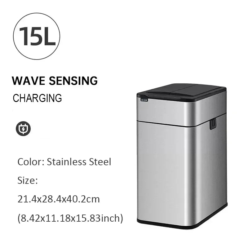 VIBE 20L Stainless Steel Automatic Sensor Kitchen Trash Can