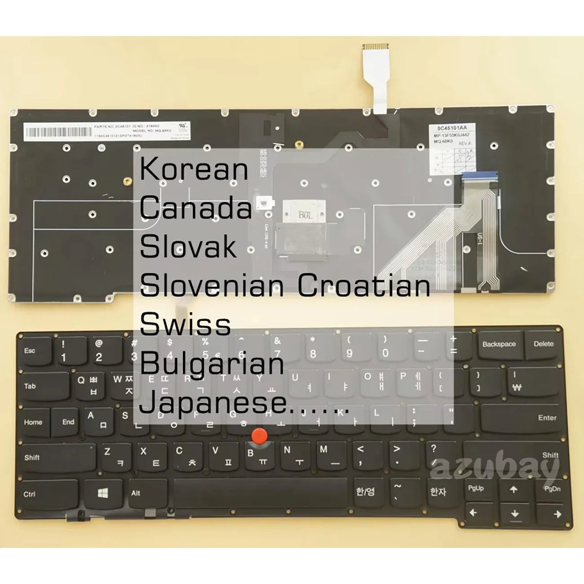 Backlit Keyboard Lenovo ThinkPad X1 Carbon Gen 2 2014 AZUBAY