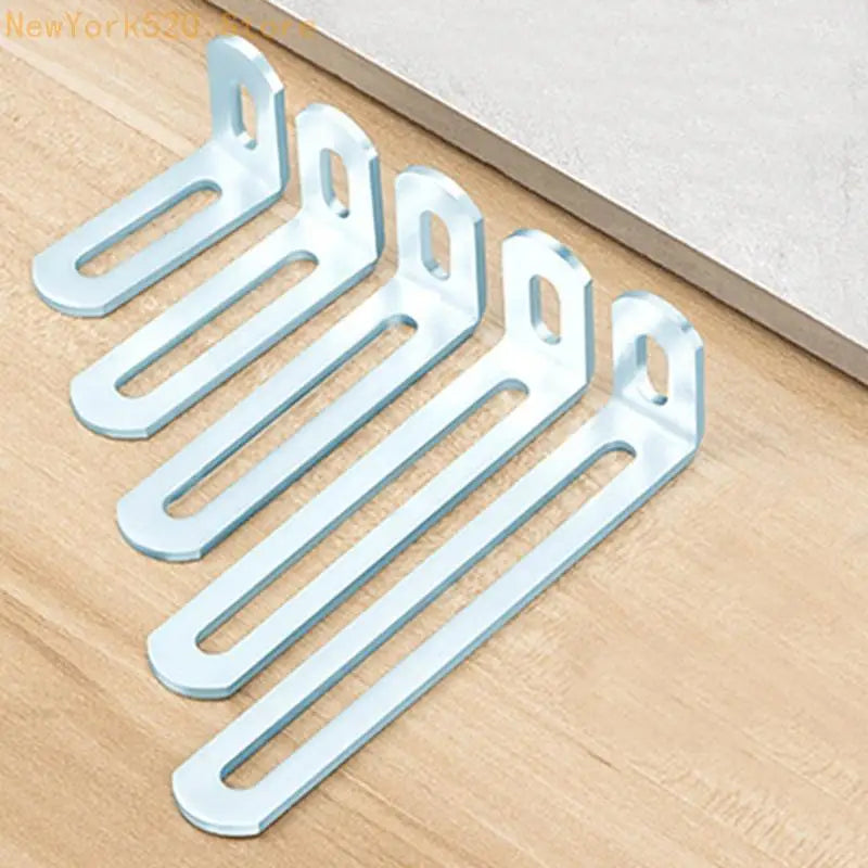 90 Degree Double Slot Metal Shelf Brackets – 10 Pack
