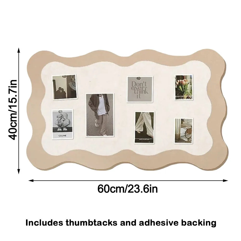 Self-Adhesive Felt Board Wall Sticker 60x40cm – No-Drill Display
