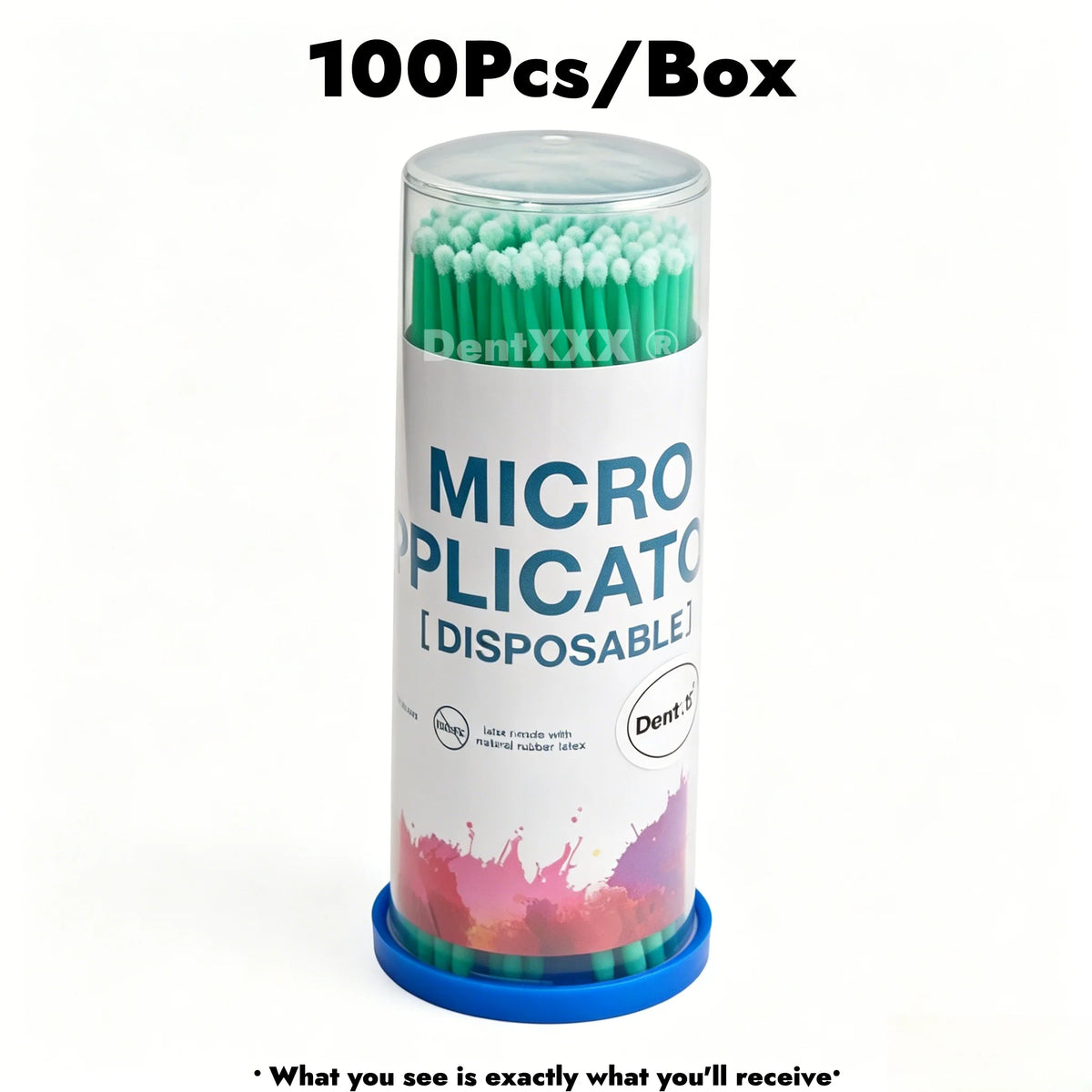 Disposable Micro Applicator Brushes 100pc | Bendable Precision Tips
