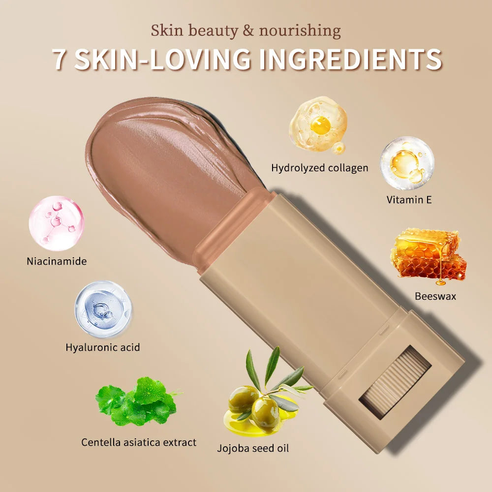 Skin Tint Stick Foundation – Waterproof Nourishing Tinted Serum