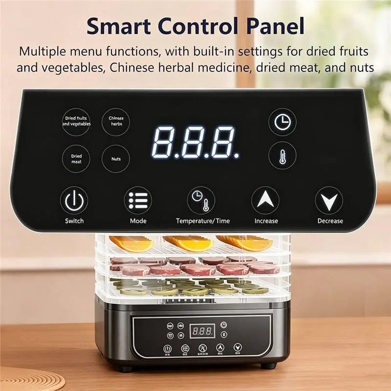 5-Tier Food Dehydrator – Adjustable Timer & Temperature | VIBE