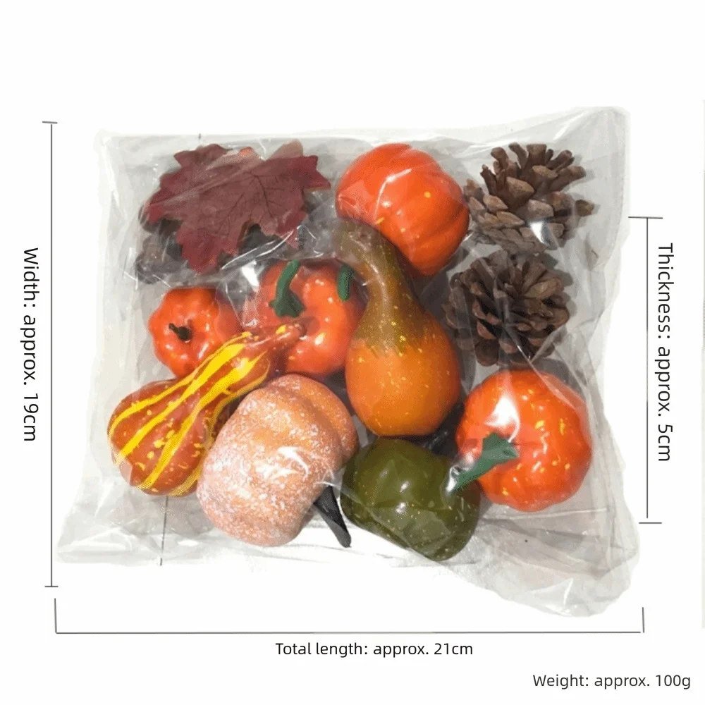 50pcs Faux Berries & Maple Leaves Fall Halloween Decoration Set