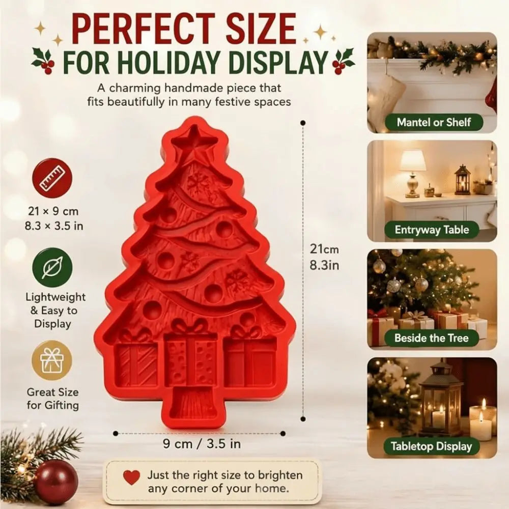 Reusable Christmas Tree Resin & Gypsum Casting Mold 3D