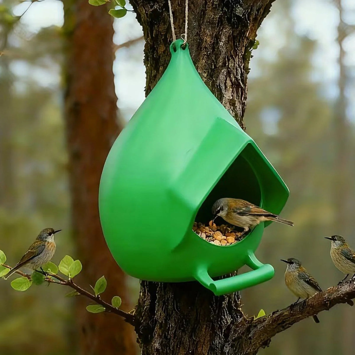 Hanging Bird Feeder with Perches – Weather-Resistant Outdoor