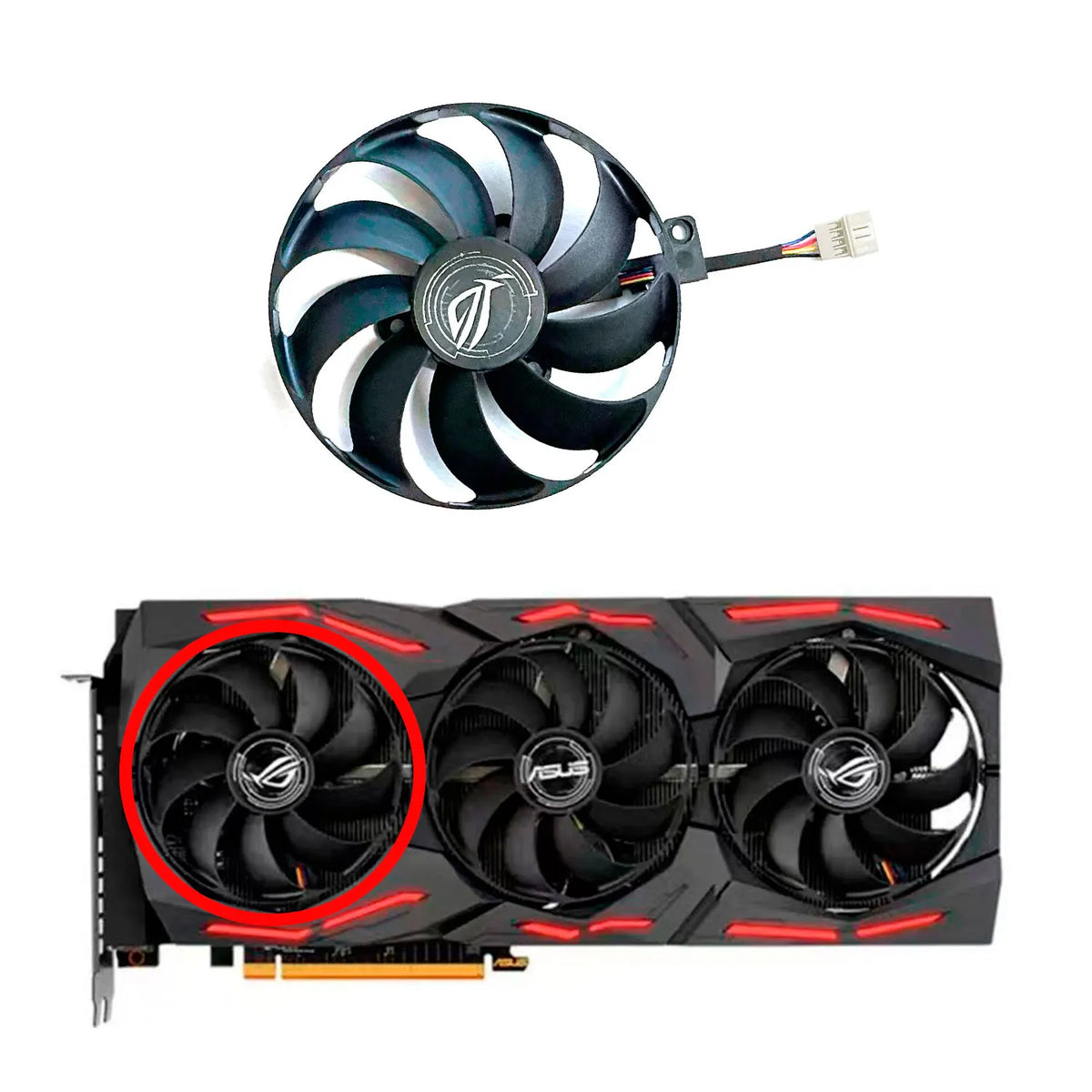 T129215SU GPU Fans for ASUS ROG STRIX RTX 2070 2080 2080 Ti