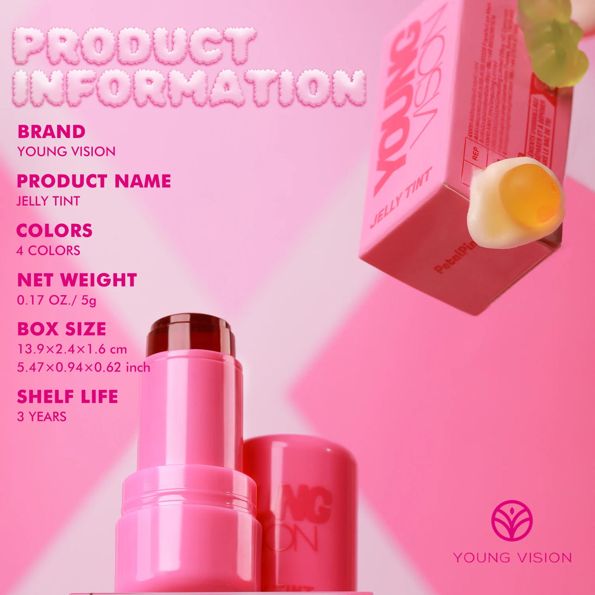 OREADEX Berry Jelly Blush & Lip Gloss Stick – 2-in-1