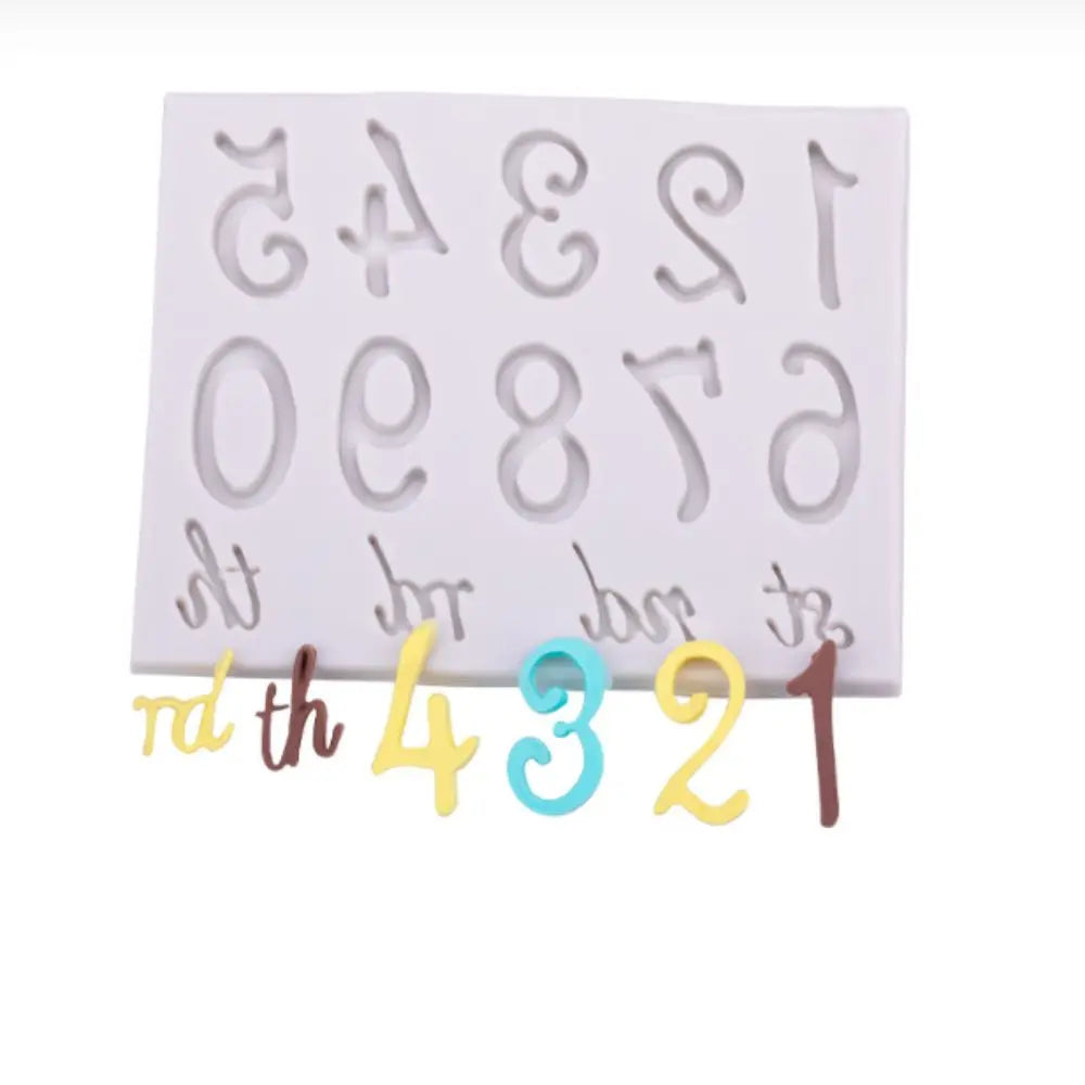 Silicone Number & Letter Fondant Mold for Cake Decorating