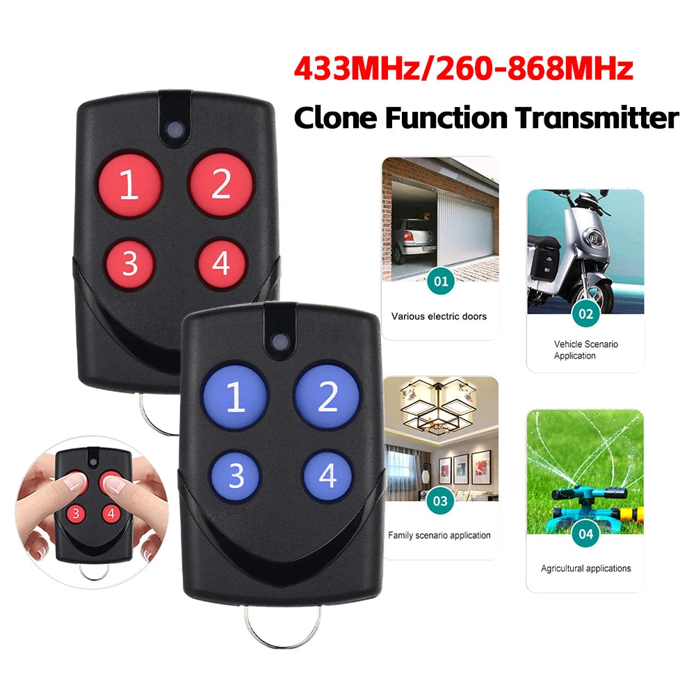 Universal 260–868MHz Garage Door Remote Cloning Duplicator