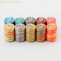 10-Piece Segment Dye Polyester Sewing Thread Set – 1000 Yds