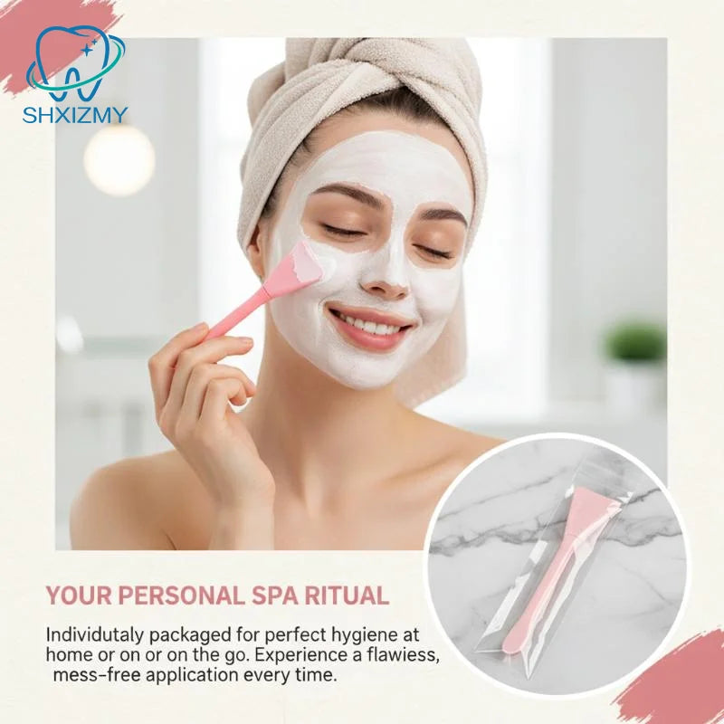 Double Head Silicone Facial Mask Brush with Scoop | Beauty Tool