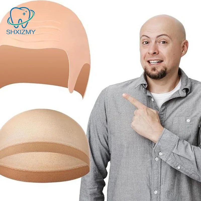 Realistic Latex Bald Cap – Halloween Cosplay Skull Wig Set