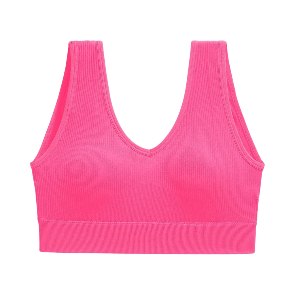Women's Padded Y-Back Sports Bra – Yoga & Gym Workout Top