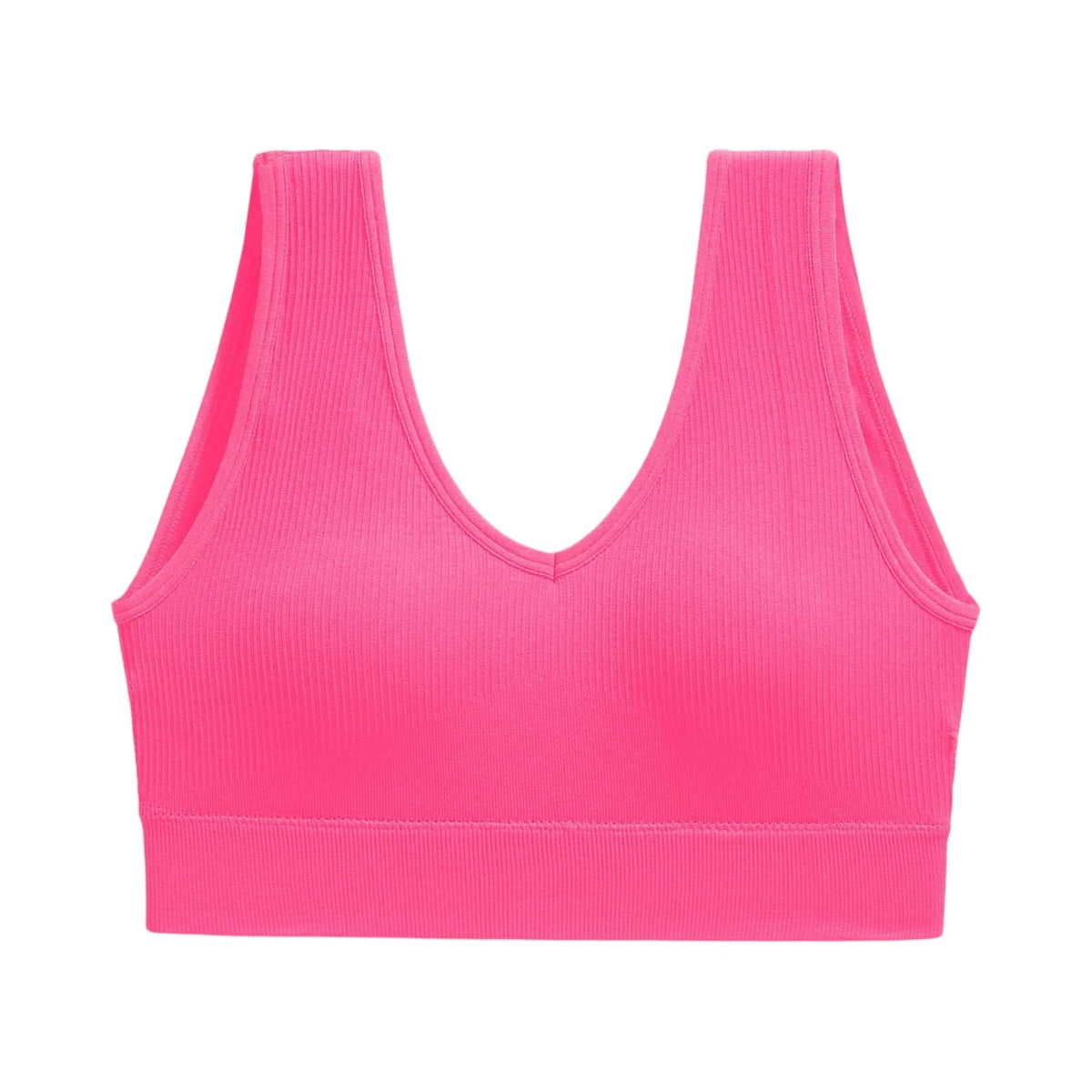 Women's Padded Y-Back Sports Bra – Yoga & Gym Workout Top