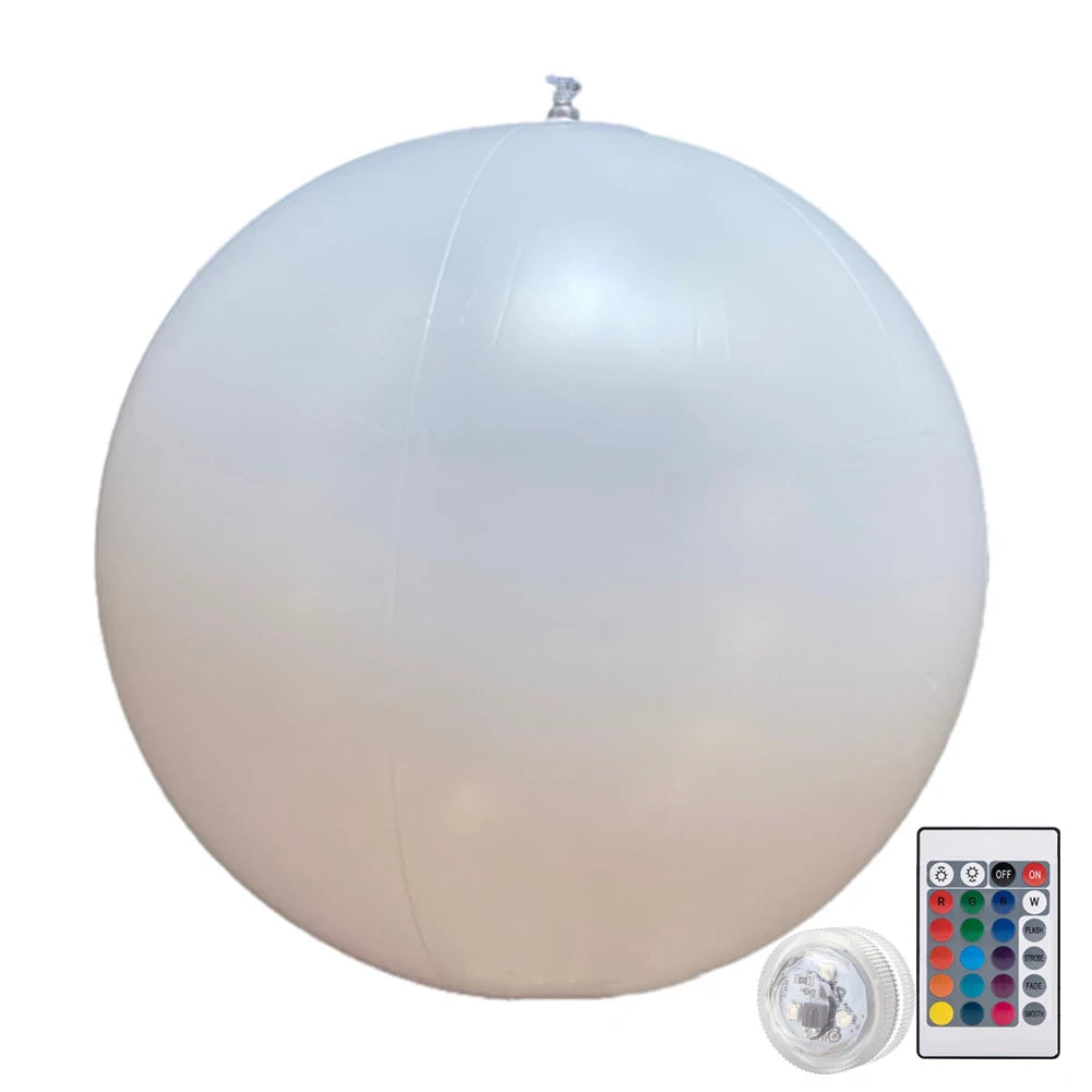 LED Glowing Inflatable Beach Ball – 16-Color Remote Control