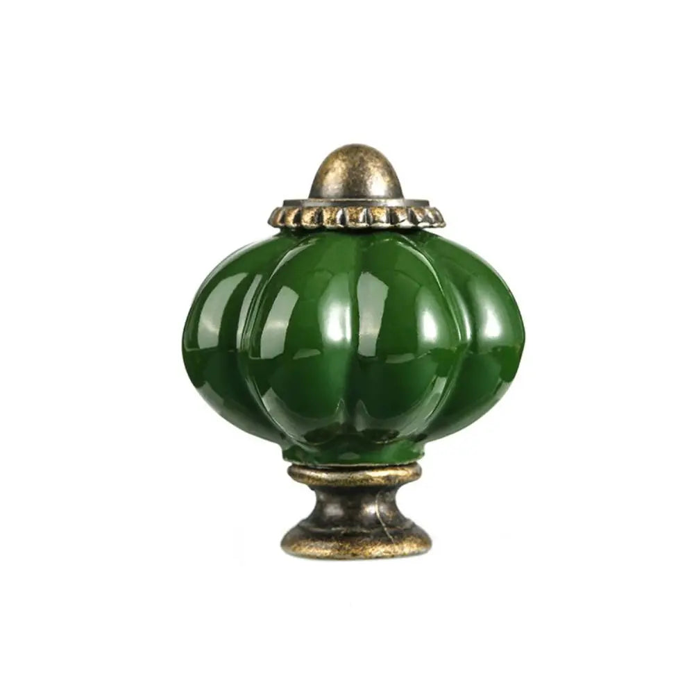 10-Pack Ceramic Pumpkin Cabinet Knobs – Vintage European Style