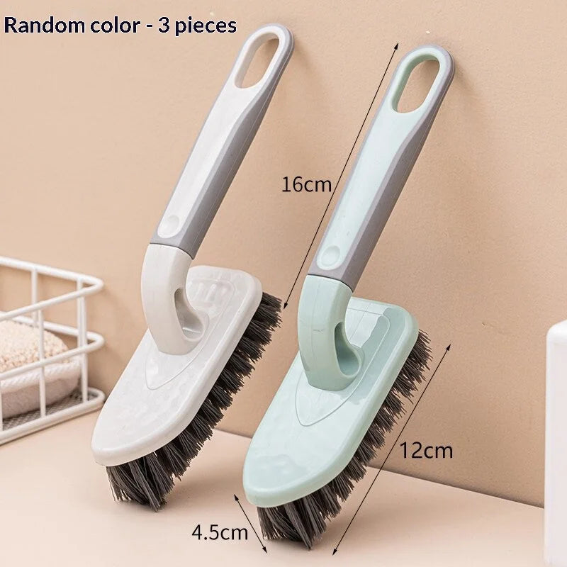 V-Shape Grout Brush Hard Bristle Long Handle Tile Scrubber
