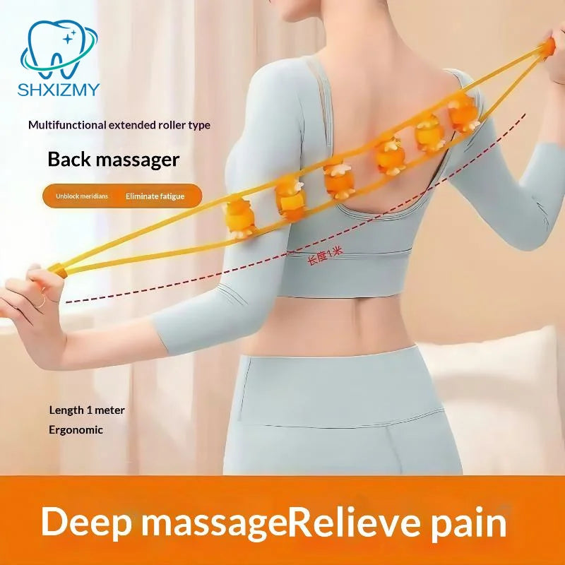 Multi-Function Massage Roller Strap – Back, Neck & Shoulder