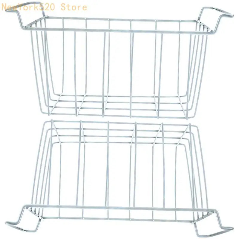 2-Pack Wire Freezer Baskets – Stackable Freezer Organizers