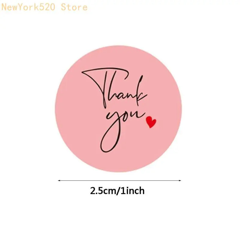 500Pcs Thank You Stickers Roll – Gift Seal Labels for Baking