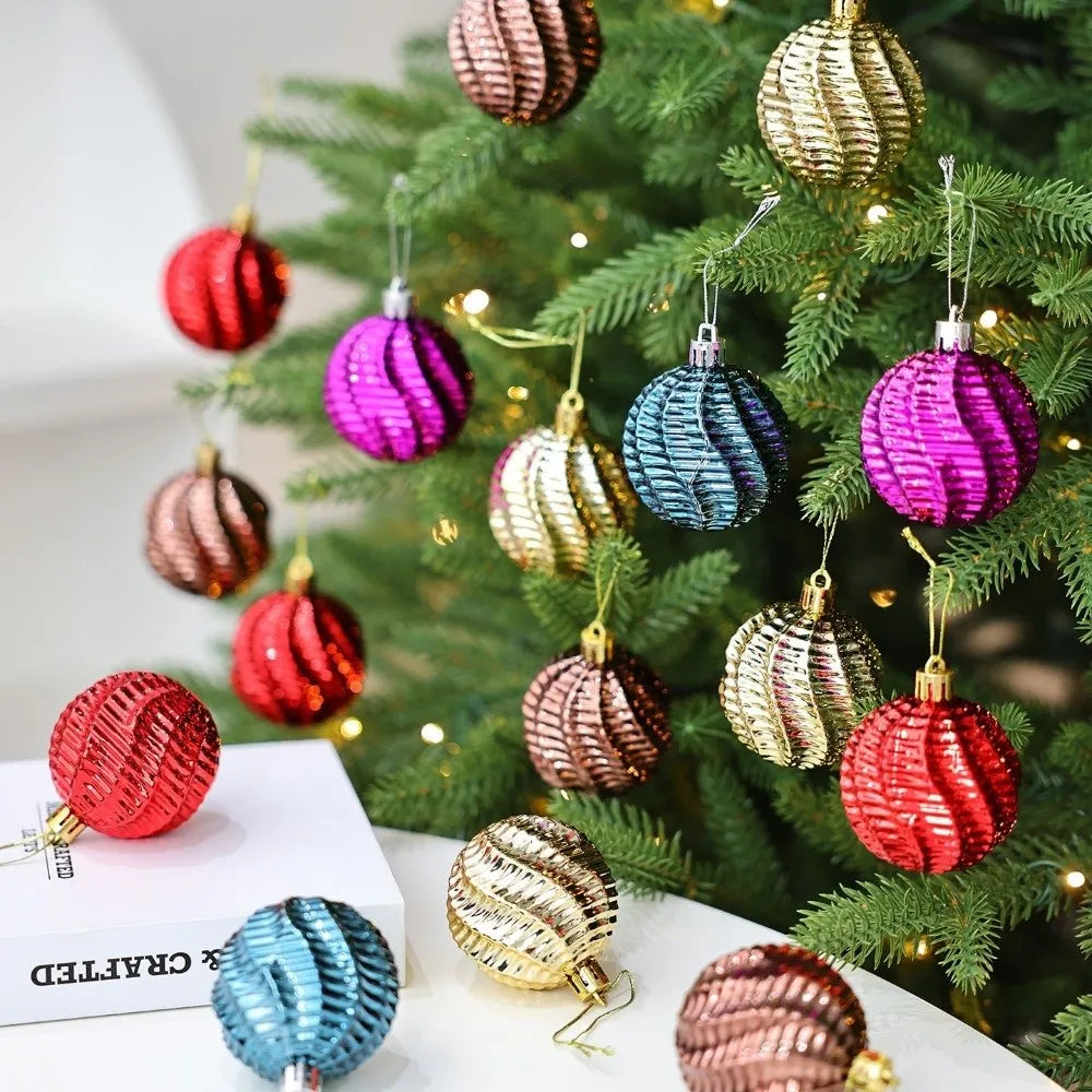 6cm Electroplated Christmas Ball Ornaments Set of 6 – Xmas Tree