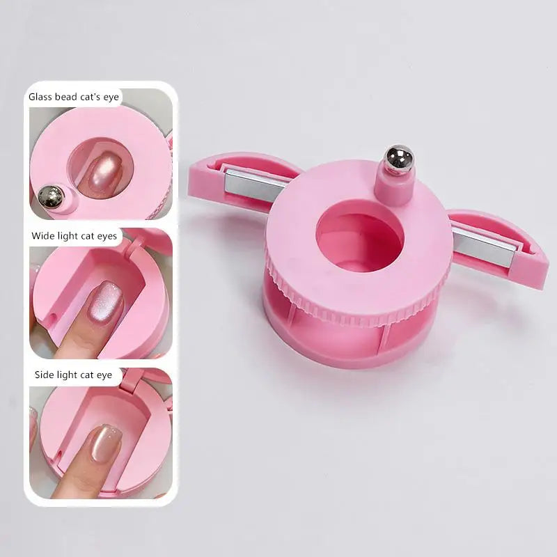 Cat Eye Nail Magnet Tool – 360° Rotating Nail Art Magnet