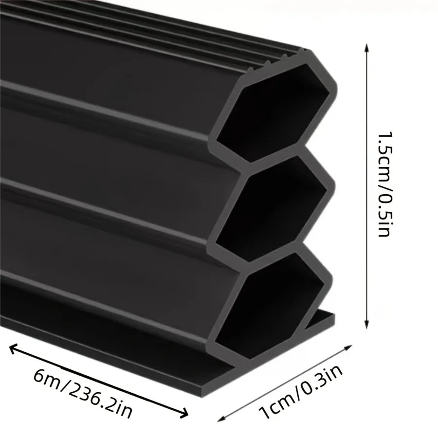 Door Draft Stopper Self-Adhesive PVC Soundproof Weatherstrip