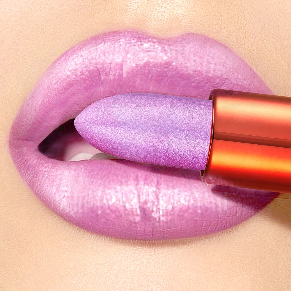VIBE Rose Smoke Velvet Glossy Lipstick – Waterproof Shimmer