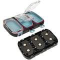 Magnetic Waterproof Fishing Tackle Box – 3 Grid Hook Storage