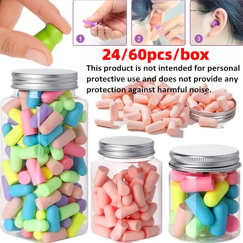 VIBE Sleep Earplugs Noise Reduction – 24 or 60 Pack