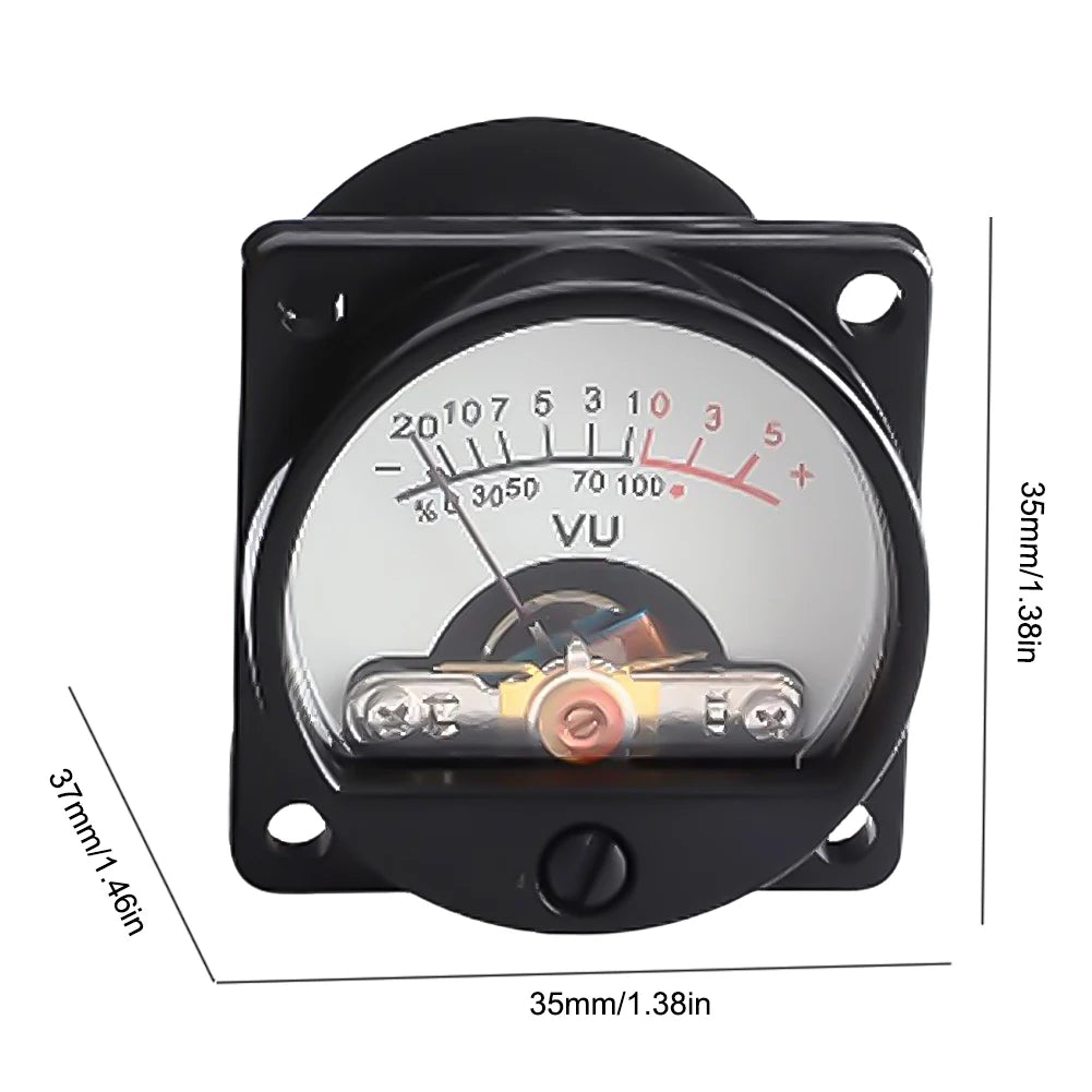 500μA Panel VU Meter Warm Backlight – Audio Level Amp Meter