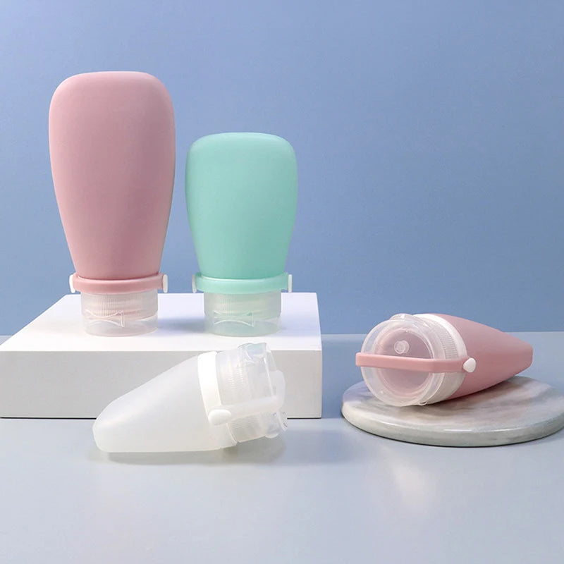 Silicone Travel Bottles 30/60/90ml Leak-Proof Refillable Squeeze