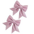 Pink Christmas Tree Ornaments – Foam Balls, Bows & Star Topper
