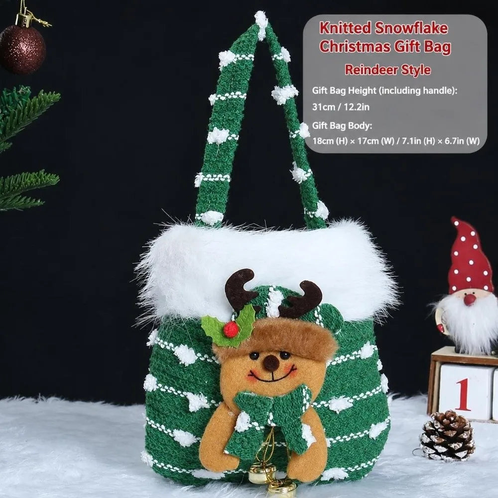 Christmas Gift Bags Kids Candy Tote Bags – Festive Party Bags