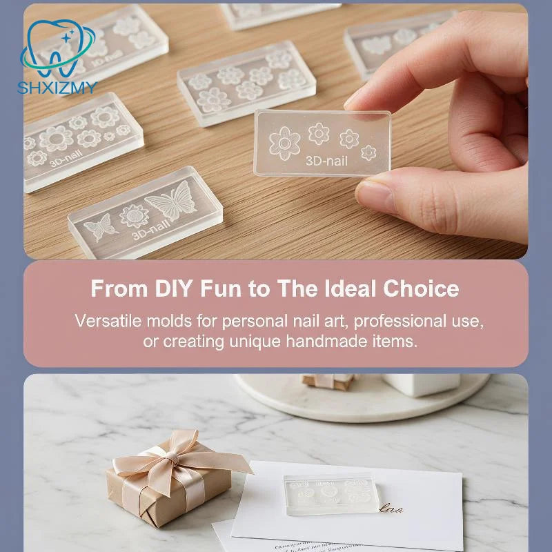 3D Silicone Nail Mold Template – DIY Nail Art Carving Tool
