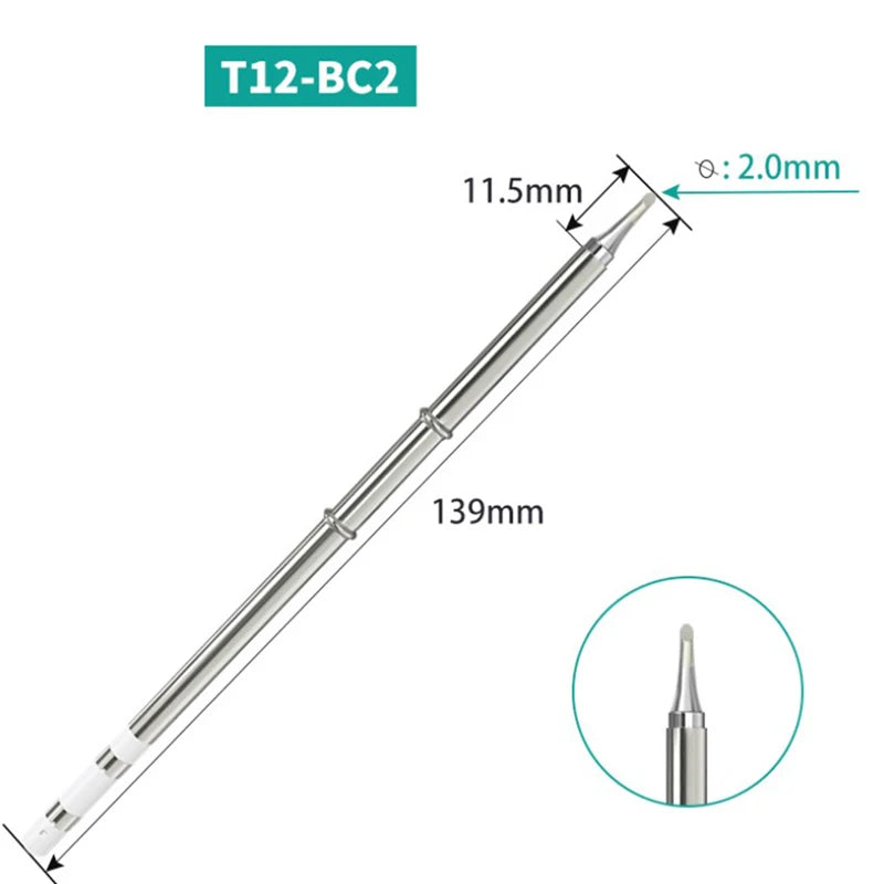 T12 Soldering Iron Tips for Hakko FX951 STC STM32 OLED Station