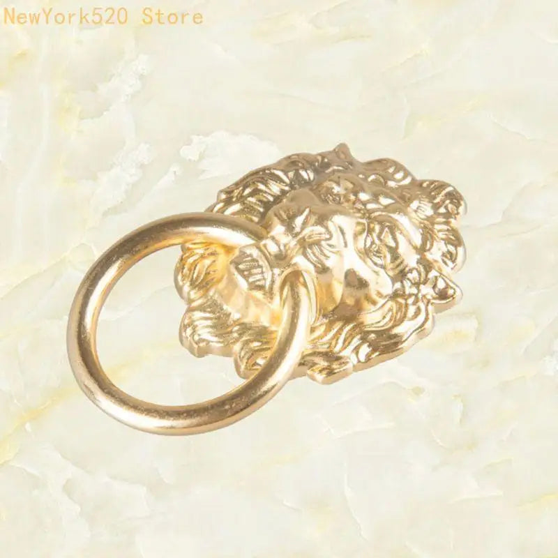 Vintage Lion Head Drawer Pull – Antique Cabinet Handle