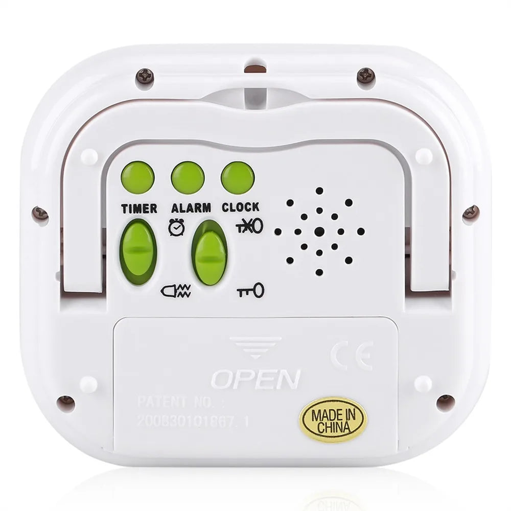 Glow-in-Dark Digital Alarm Clock – Dual Alarm, Timer & Vibration