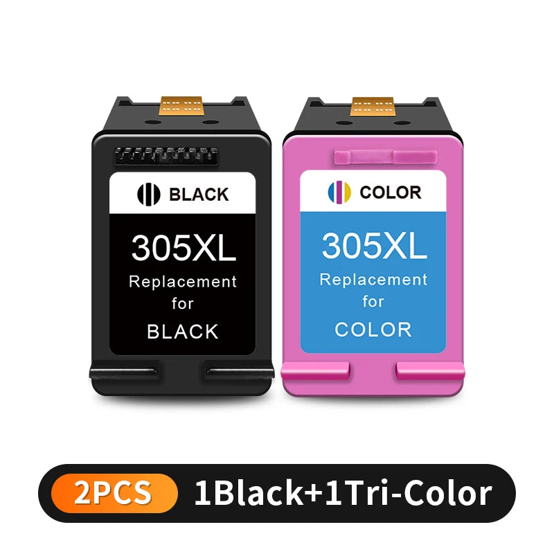 HP 305XL Compatible Ink Cartridge – Black & Tri-Color Replacement