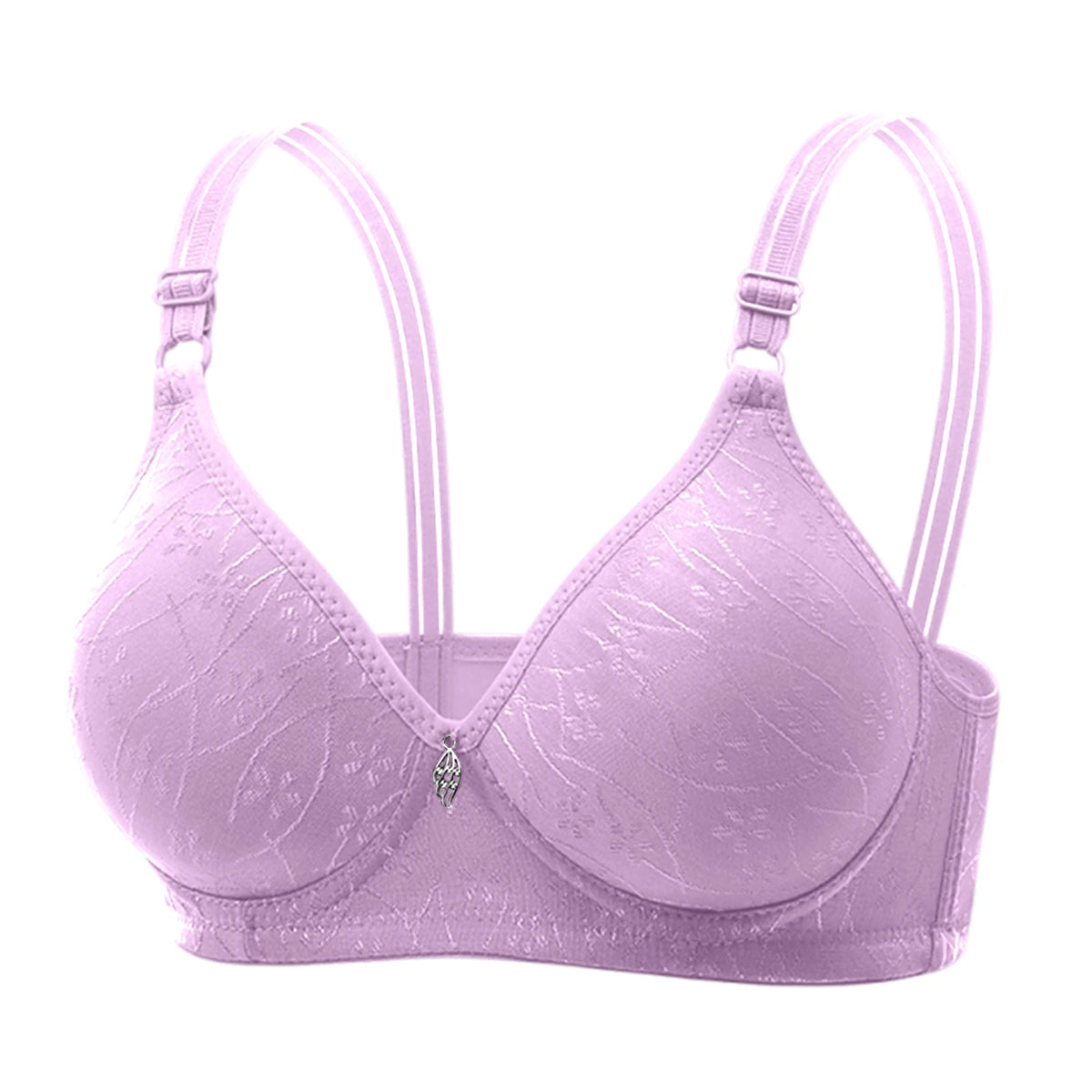 Women's Wire-Free Seamless Bra – Bamboo Charcoal Cup Sizes 36–44