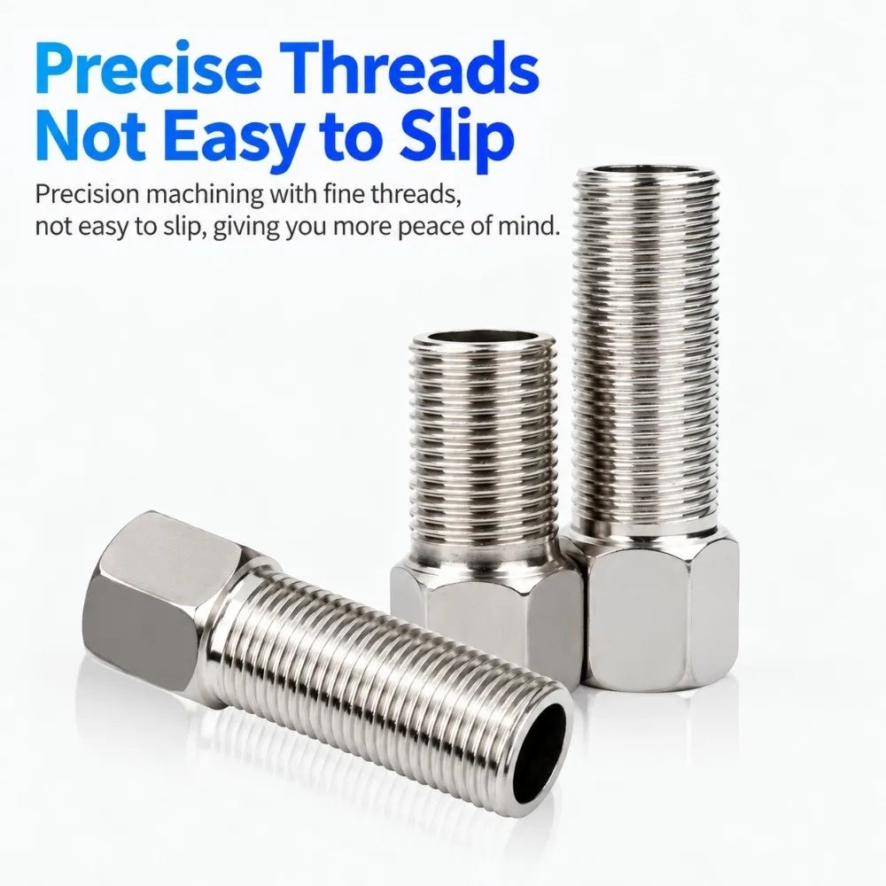 304 SS G 1/2" Hex Head Coupling Pipe Extension Nipple