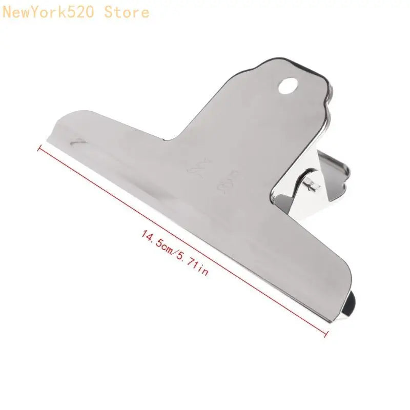 Stainless Steel Metal Grip Binder Clip 14.5cm Document Clamp