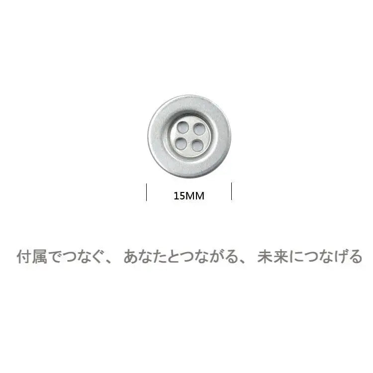 YKK Aluminum 4-Hole Hand-Sewn Shirt Buttons – Japan Import