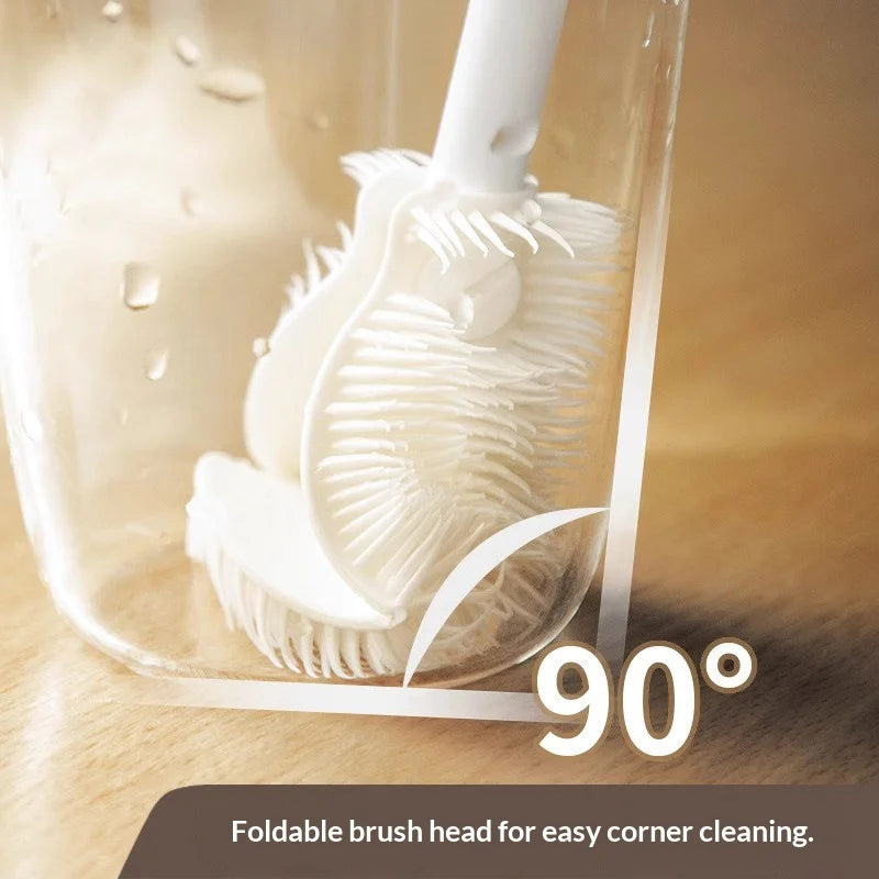 Flexible Silicone Bottle Cleaning Brush – Long Handle