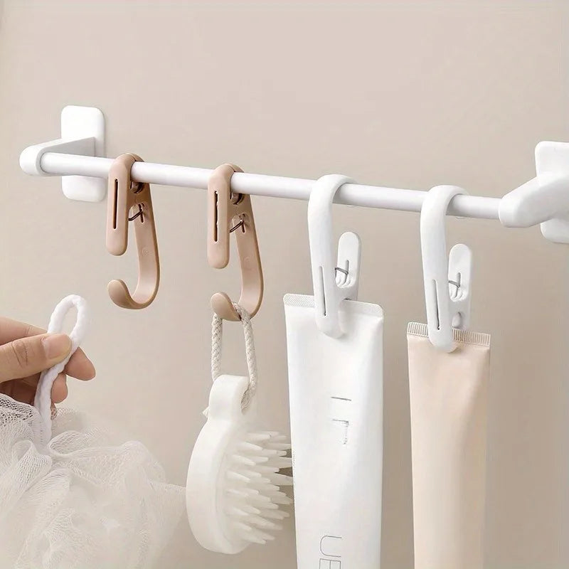 10-Pack Multifunctional Plastic Clips – Home Storage Hooks